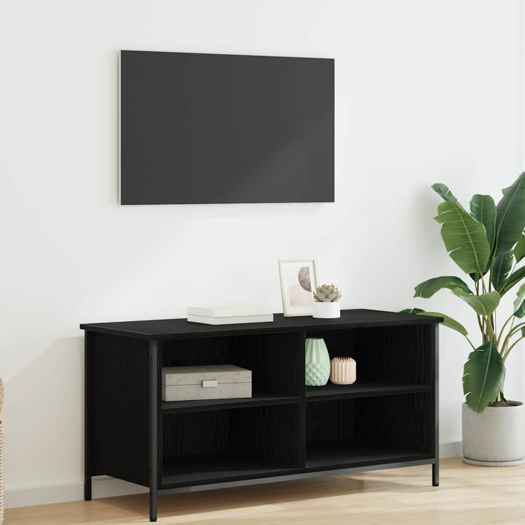 vidaXL Szafka pod telewizor Czarny Dąb 100 x 40 x 50 cm