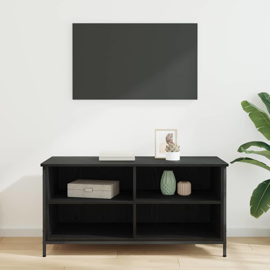 vidaXL Szafka pod telewizor Czarny Dąb 100 x 40 x 50 cm