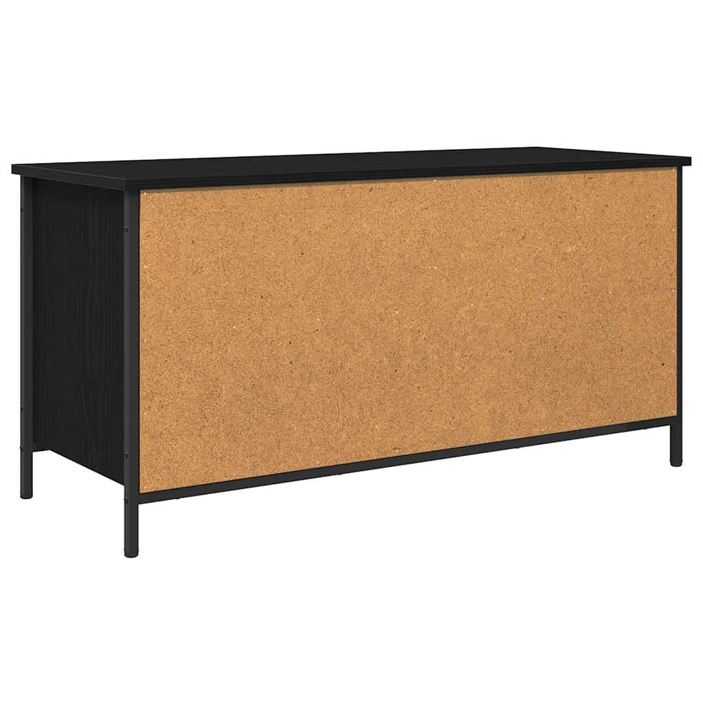 vidaXL Szafka pod telewizor Czarny Dąb 100 x 40 x 50 cm