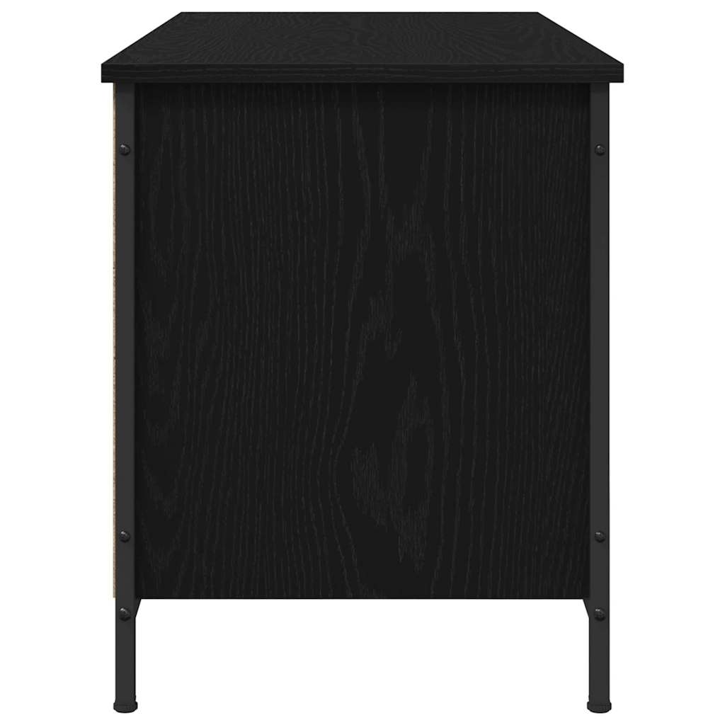 vidaXL Szafka pod telewizor Czarny Dąb 100 x 40 x 50 cm