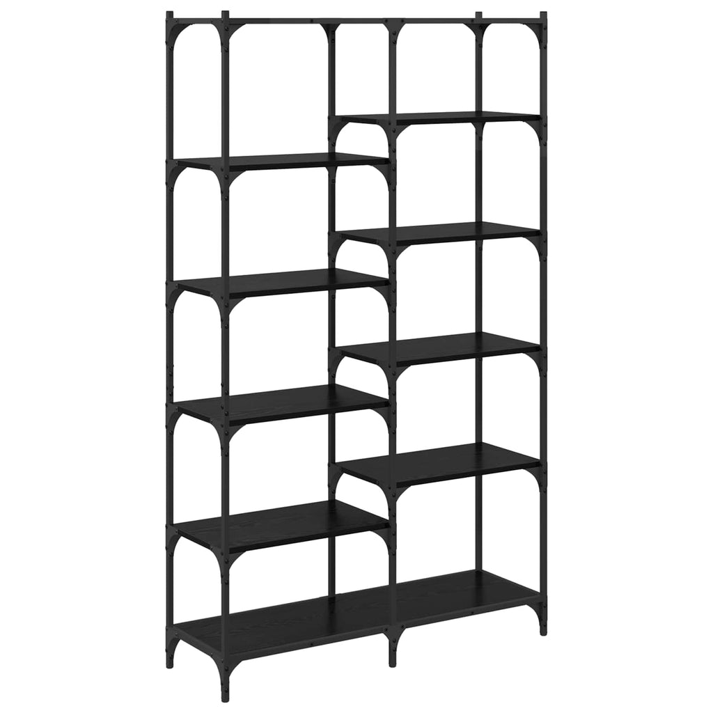 vidaXL Półka na książki Czarny dąb 100 x 32 x 170 cm