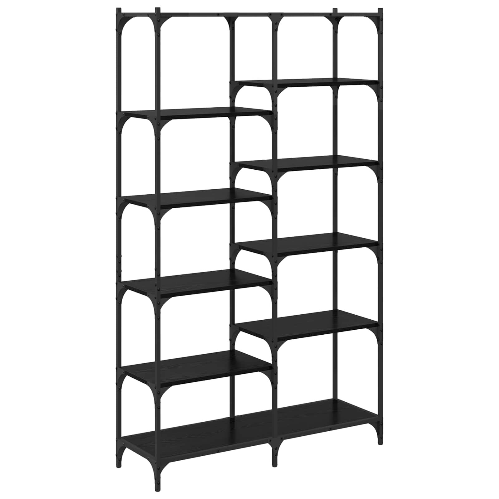 vidaXL Półka na książki Czarny dąb 100 x 32 x 170 cm