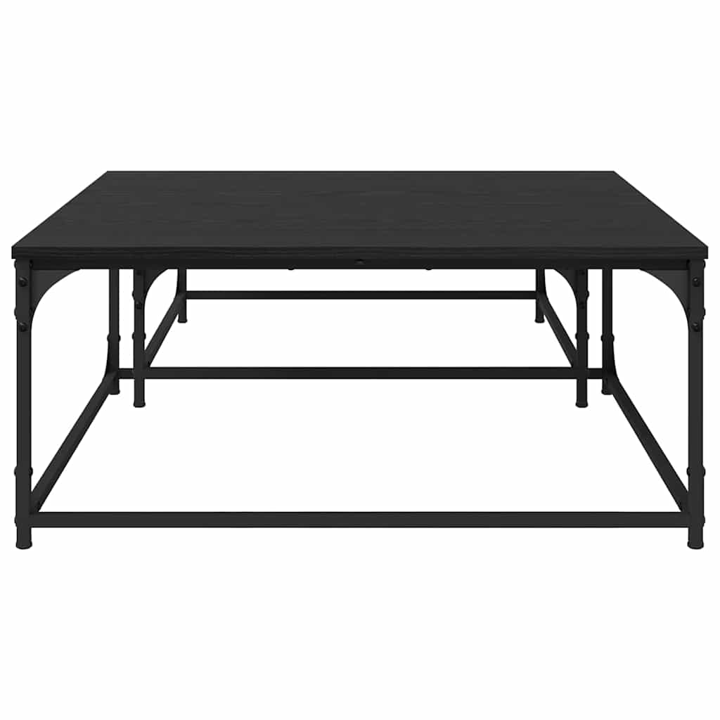 vidaXL Stolik kawowy 2 pcs Czarny Dąb Materiał drewnopochodny
