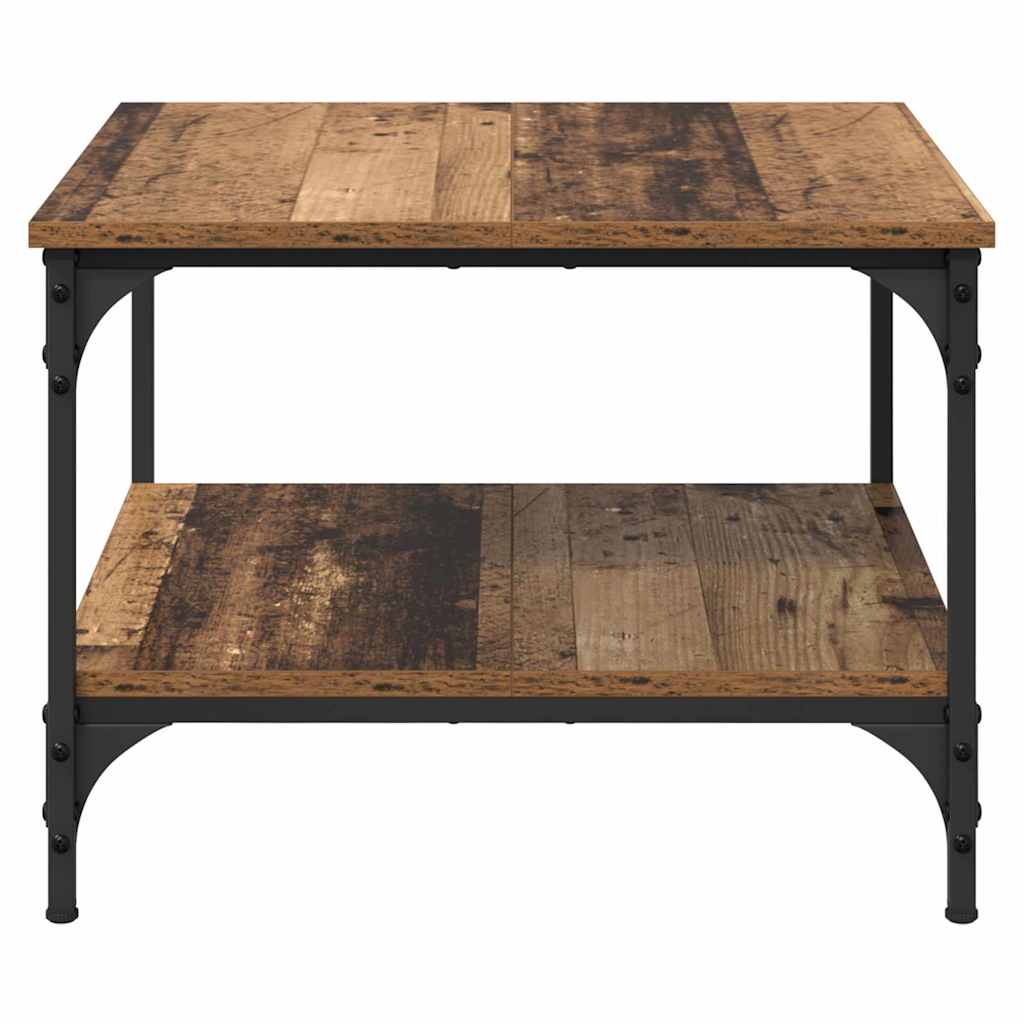 vidaXL Stolik kawowy Stare drewno 55 x 55 x 40 cm