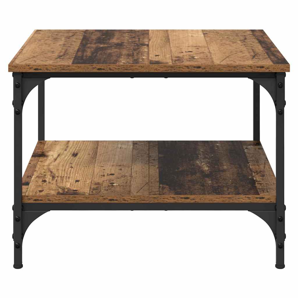 vidaXL Stolik kawowy Stare drewno 55 x 55 x 40 cm