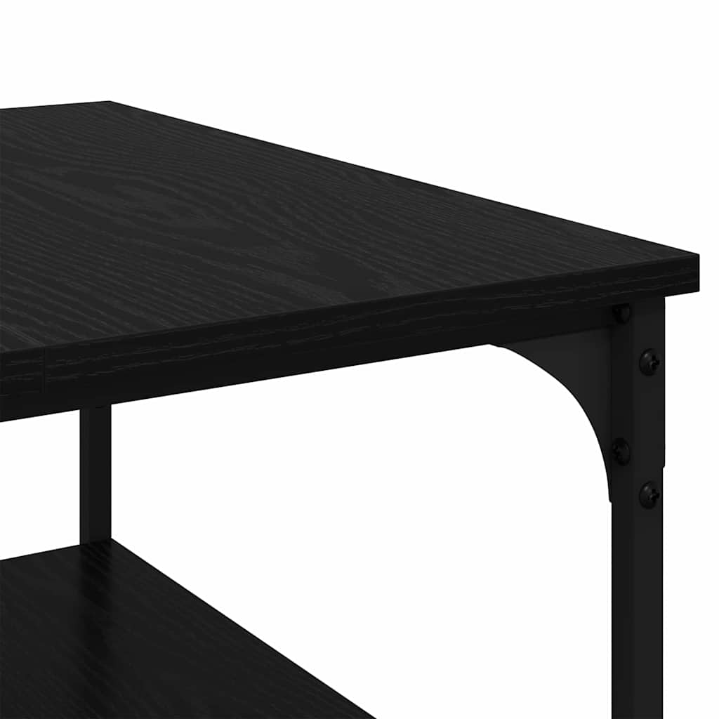 vidaXL Stolik kawowy Czarny Dąb 55 x 55 x 40 cm