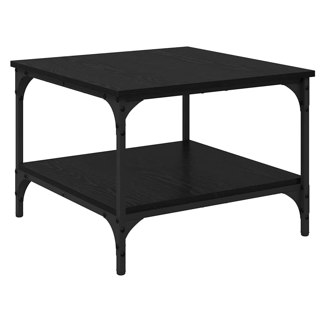 vidaXL Stolik kawowy Czarny Dąb 55 x 55 x 40 cm
