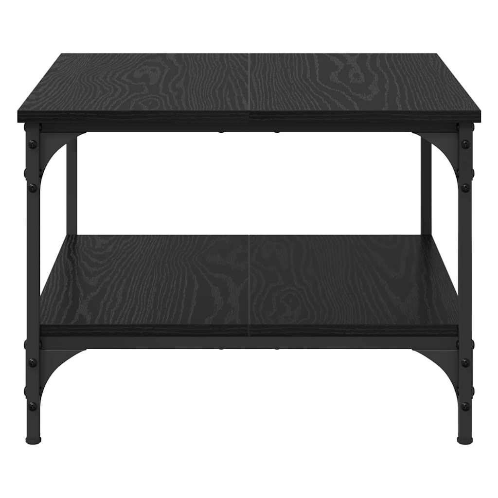 vidaXL Stolik kawowy Czarny Dąb 55 x 55 x 40 cm