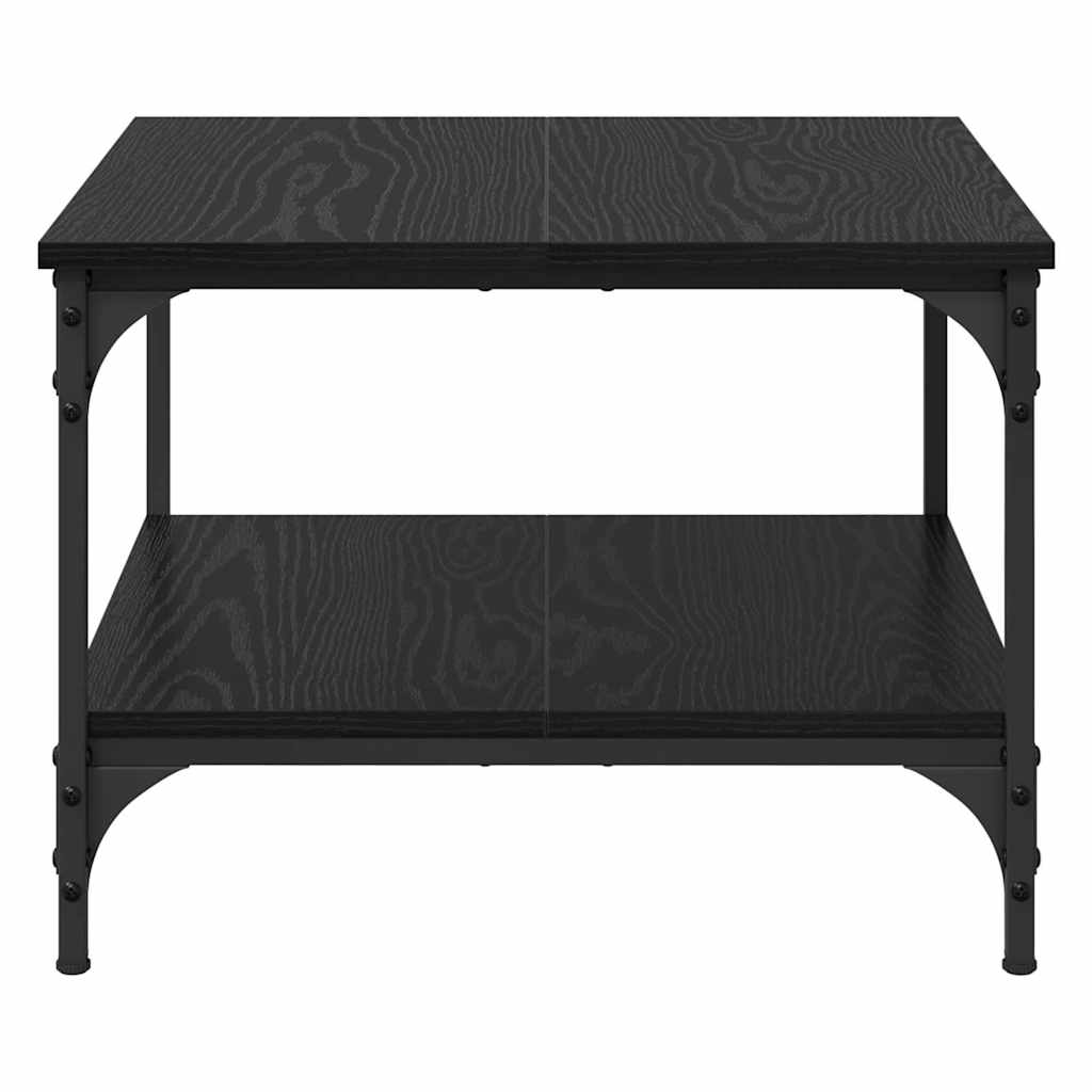 vidaXL Stolik kawowy Czarny Dąb 55 x 55 x 40 cm