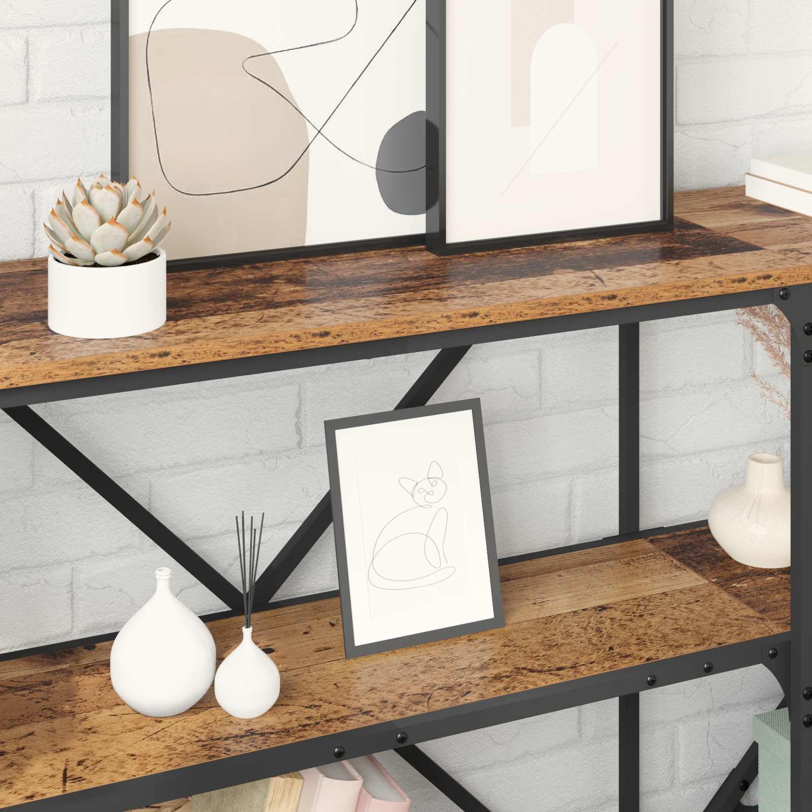 vidaXL Konsola Stare drewno 160 x 30 x 75 cm Materiał drewnopochodny