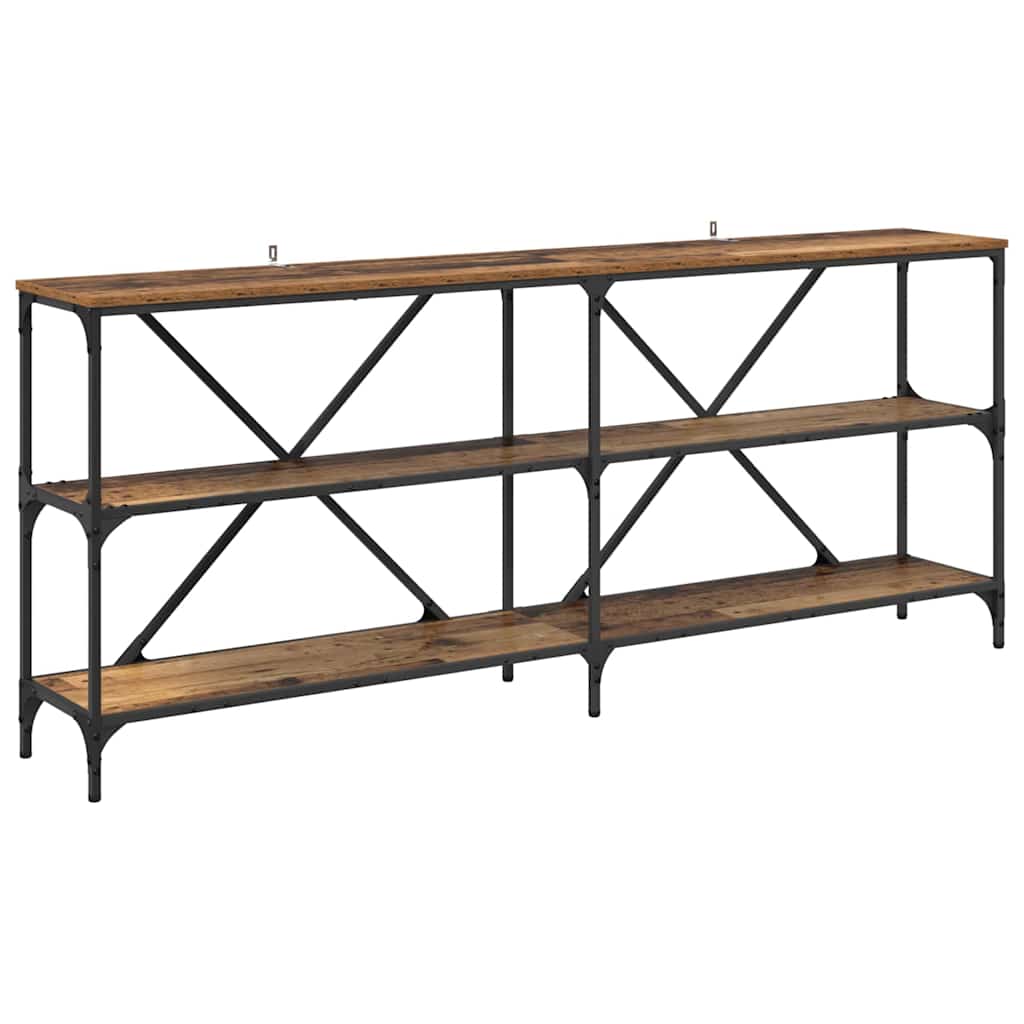 vidaXL Konsola Stare drewno 180 x 30 x 75 cm Materiał drewnopochodny