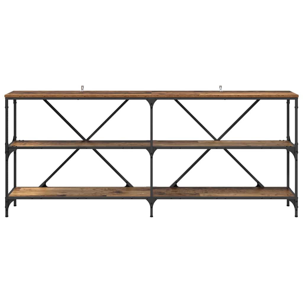 vidaXL Konsola Stare drewno 180 x 30 x 75 cm Materiał drewnopochodny