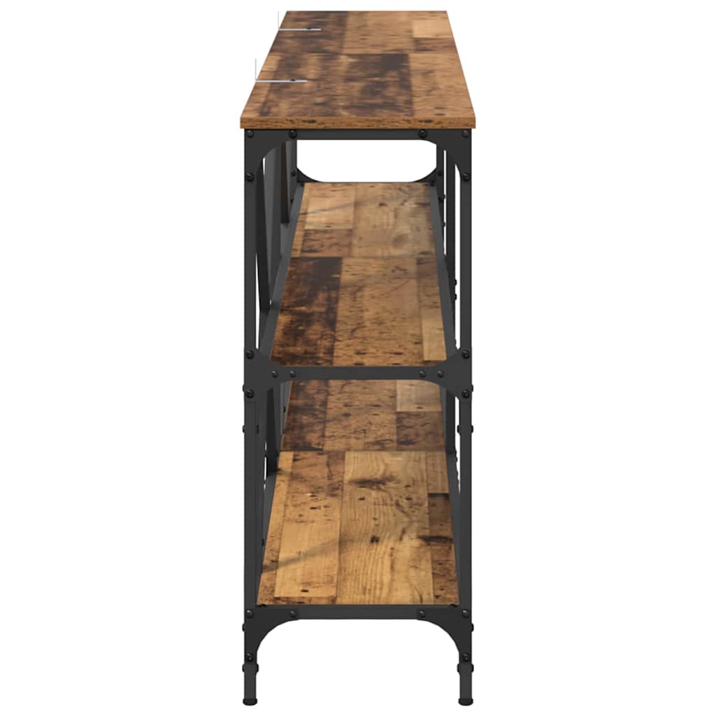 vidaXL Konsola Stare drewno 180 x 30 x 75 cm Materiał drewnopochodny