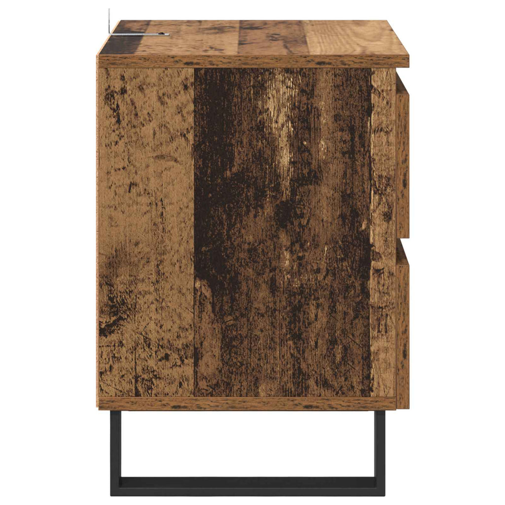 vidaXL Szafka Nocna z szufladą Stare drewno 40 x 35 x 50 cm