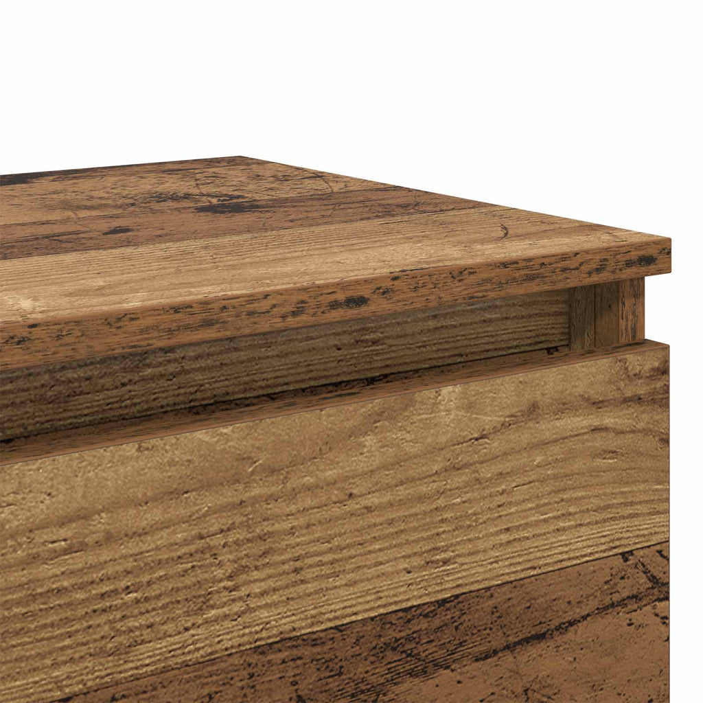 vidaXL Szafka Nocna z szufladą 2 pcs Stare drewno 40 x 35 x 50 cm