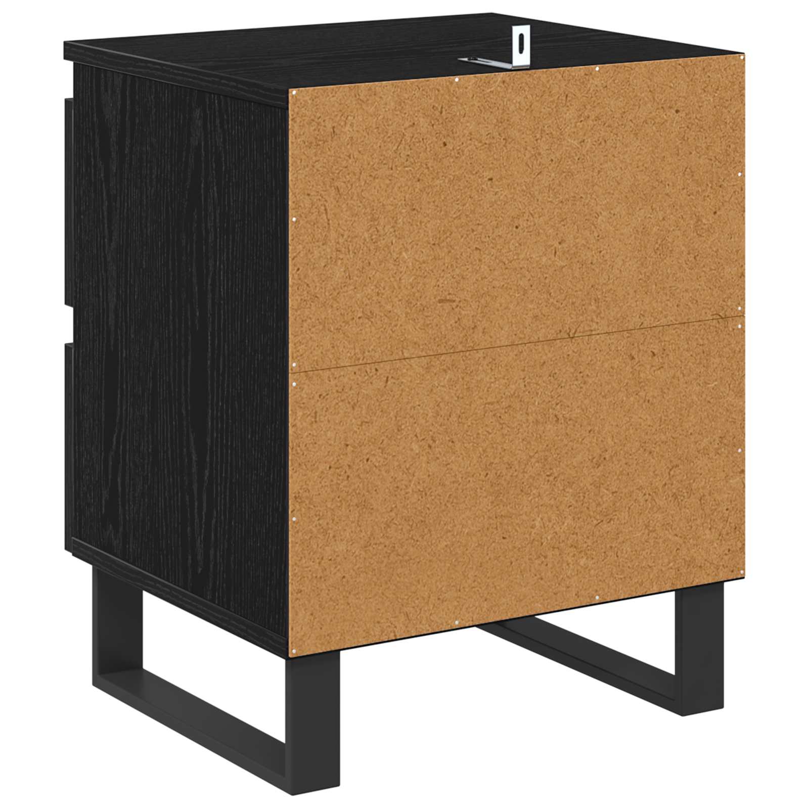 vidaXL Szafka Nocna z szufladą 2 pcs Czarny Dąb 40 x 35 x 50 cm