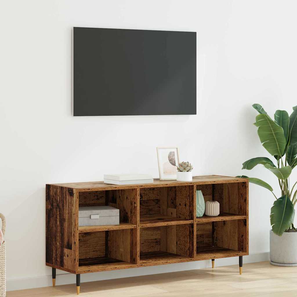vidaXL Szafka pod telewizor Stare drewno 103,5 x 30 x 50 cm