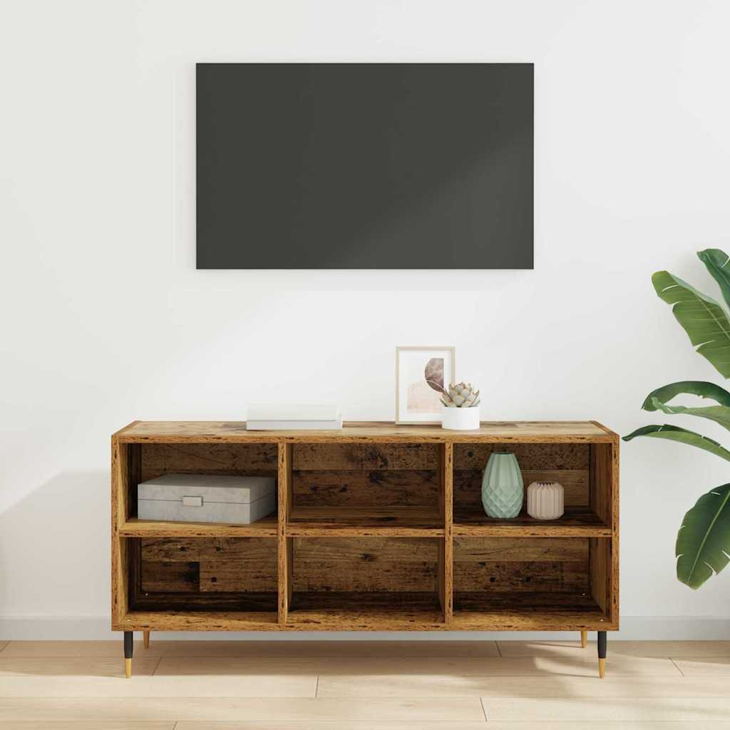 vidaXL Szafka pod telewizor Stare drewno 103,5 x 30 x 50 cm