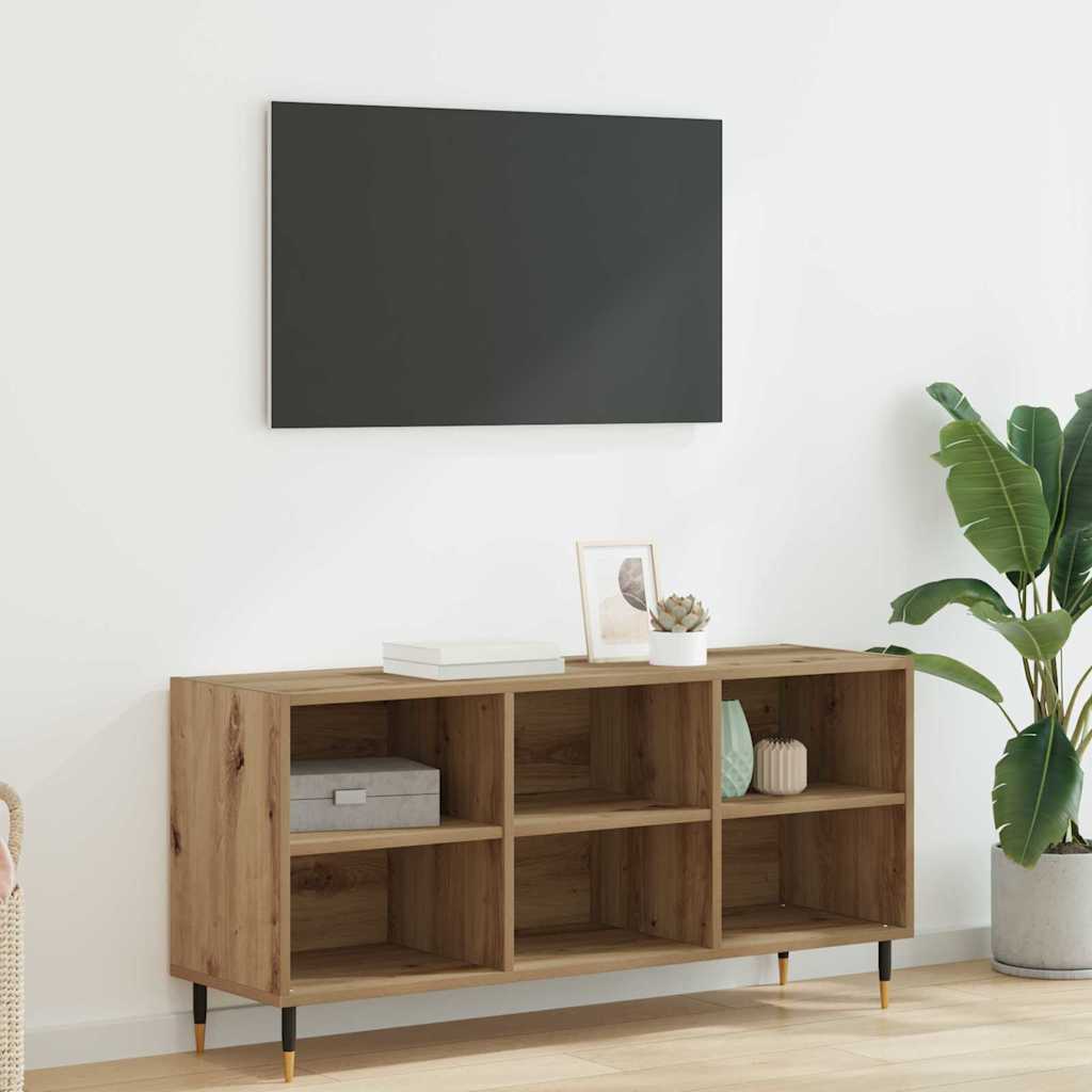 vidaXL Szafka pod telewizor Dąb rzemieślniczy 103,5 x 30 x 50 cm