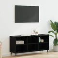 vidaXL Szafka pod telewizor Czarny Dąb 103,5 x 30 x 50 cm