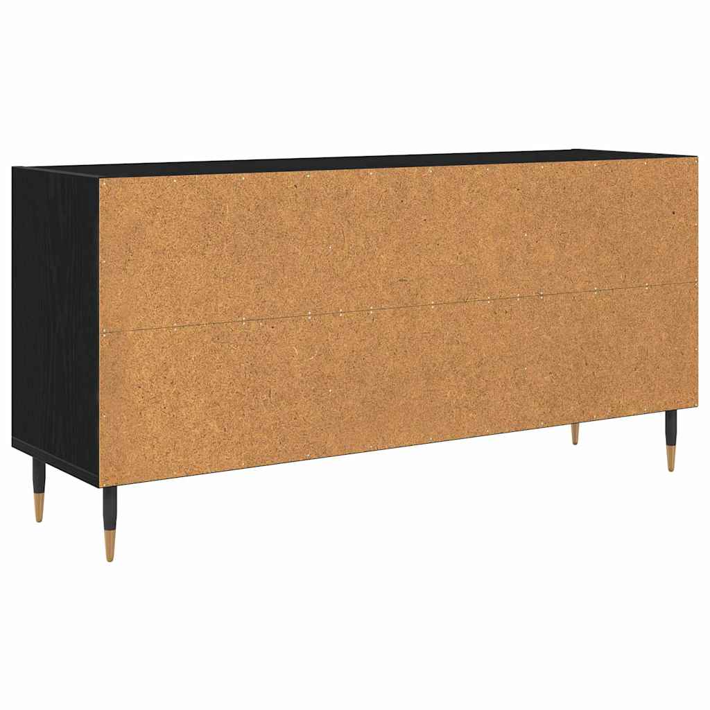 vidaXL Szafka pod telewizor Czarny Dąb 103,5 x 30 x 50 cm