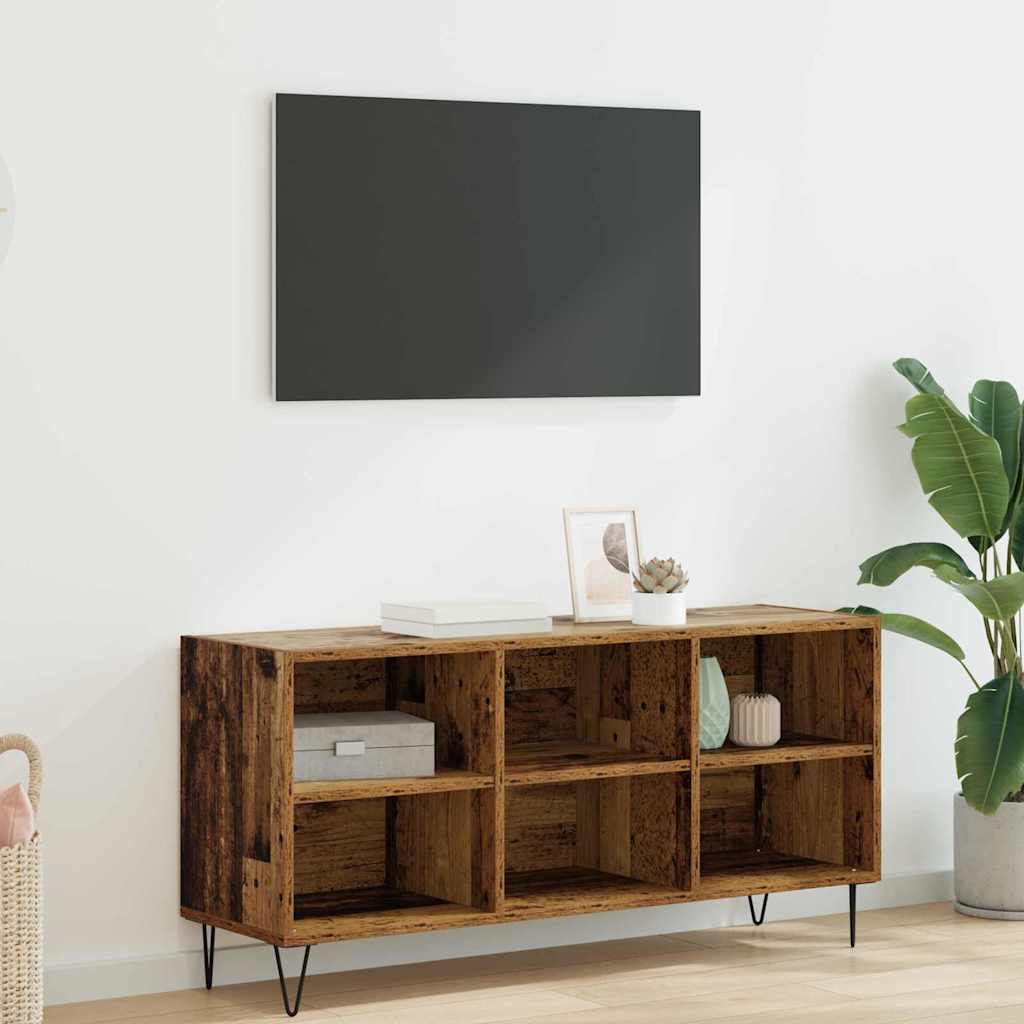 vidaXL Szafka pod telewizor Stare drewno 103,5 x 30 x 50 cm