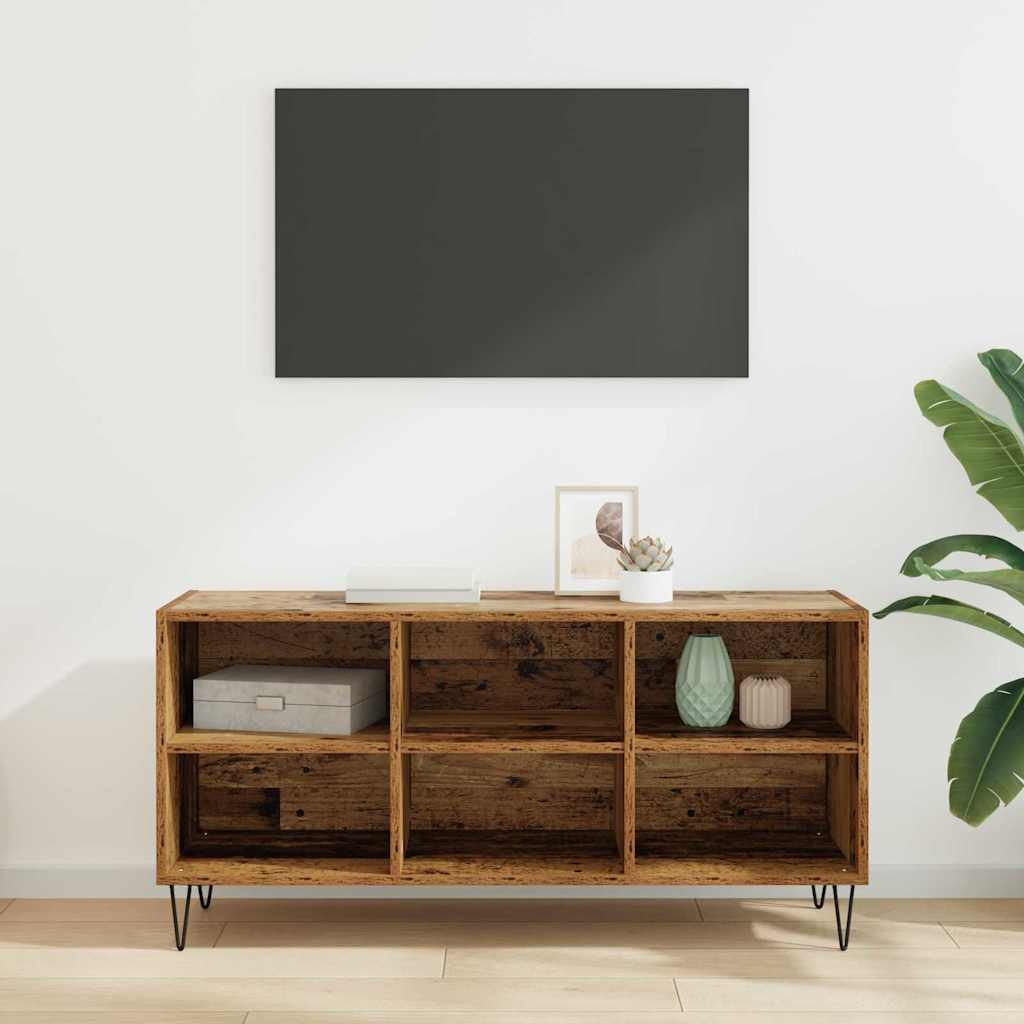 vidaXL Szafka pod telewizor Stare drewno 103,5 x 30 x 50 cm