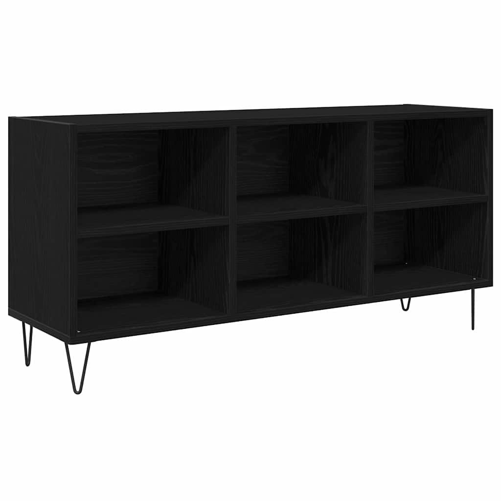 vidaXL Szafka pod telewizor Czarny Dąb 103,5 x 30 x 50 cm