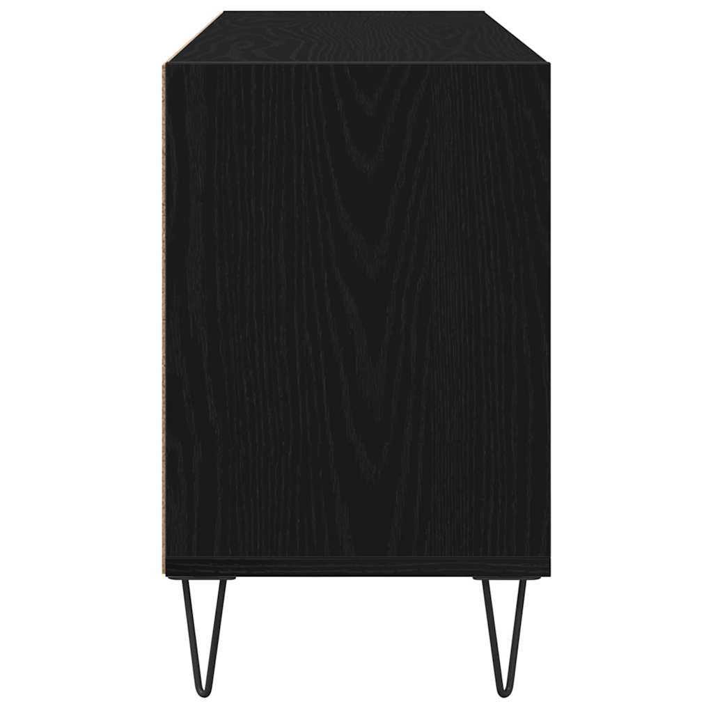 vidaXL Szafka pod telewizor Czarny Dąb 103,5 x 30 x 50 cm