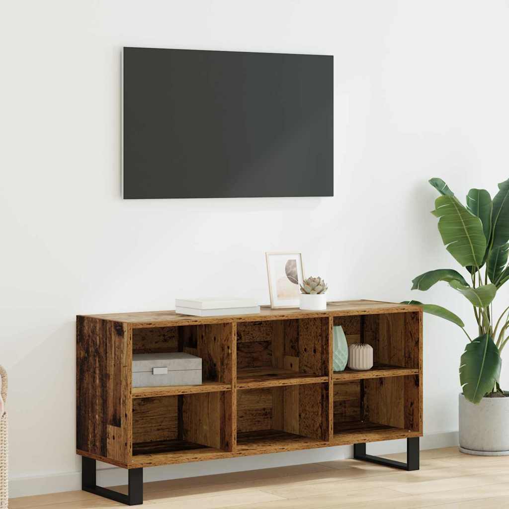 vidaXL Szafka pod telewizor 103,5 x 30 x 50 cm Stare drewno