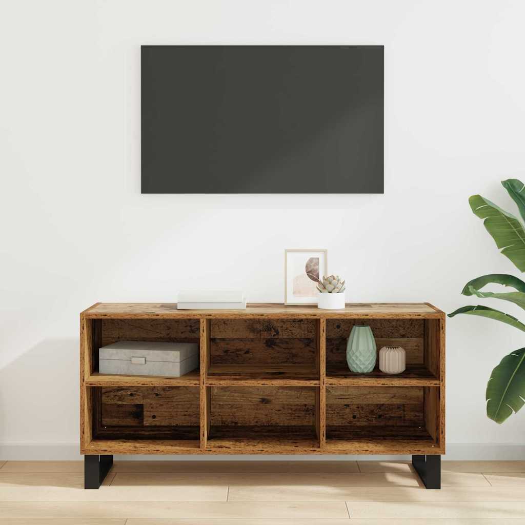 vidaXL Szafka pod telewizor Stare drewno 103,5 x 30 x 50 cm