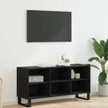 vidaXL Szafka pod telewizor 103,5 x 30 x 50 cm Czarny Dąb