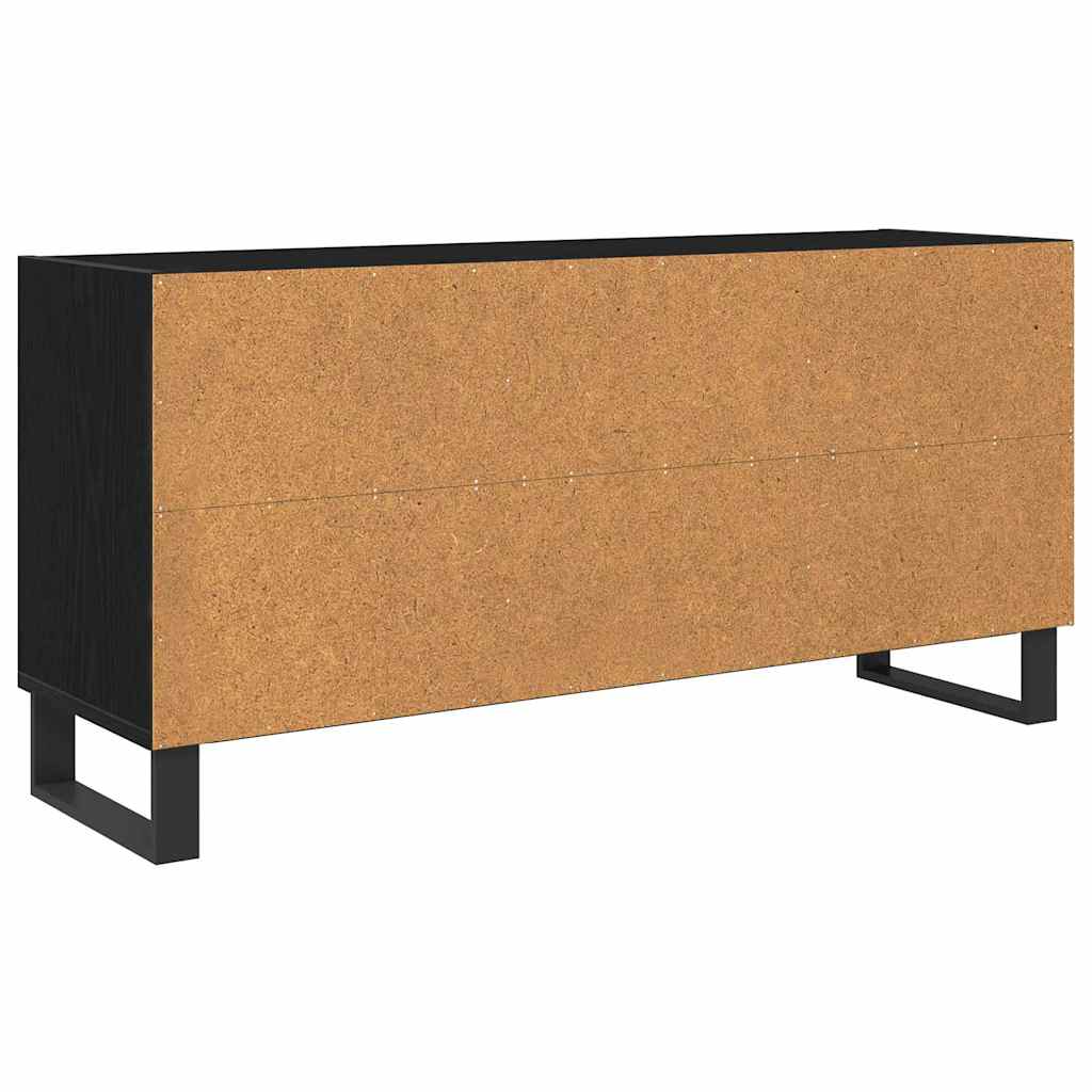 vidaXL Szafka pod telewizor Czarny Dąb 103,5 x 30 x 50 cm