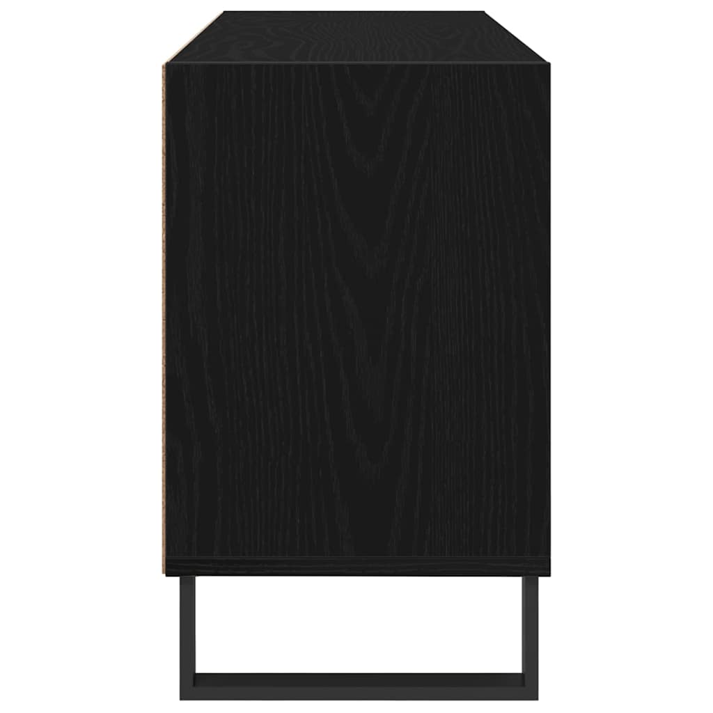 vidaXL Szafka pod telewizor Czarny Dąb 103,5 x 30 x 50 cm