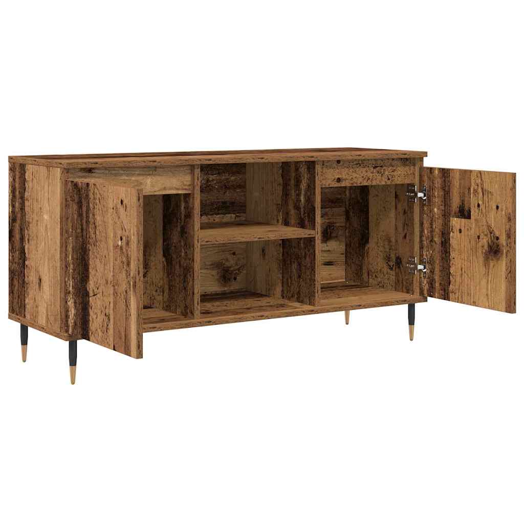 vidaXL Szafka pod telewizor Stare drewno 104 x 35 x 50 cm