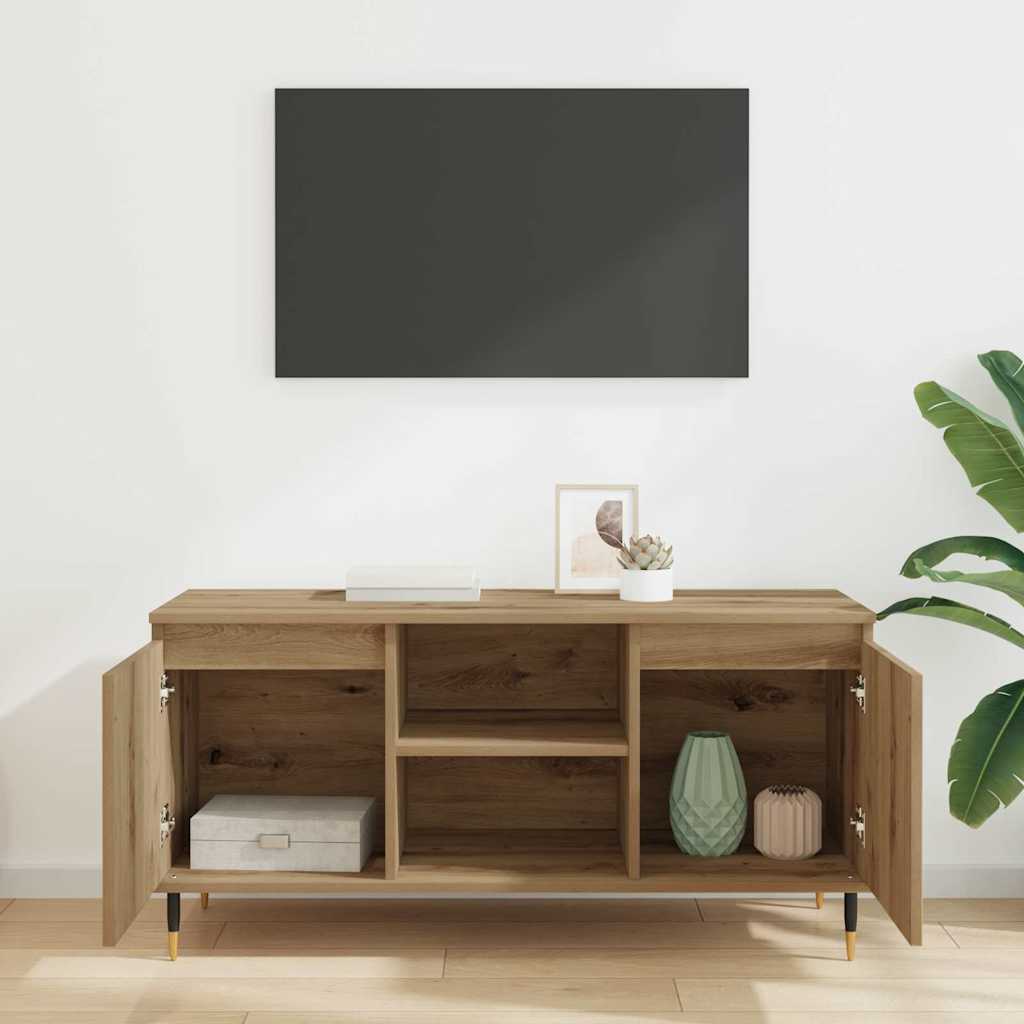 vidaXL Szafka pod telewizor Dąb rzemieślniczy 104 x 35 x 50 cm