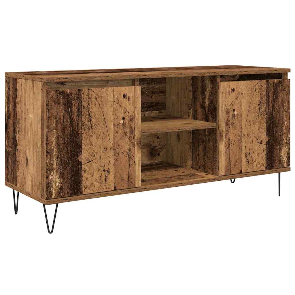 vidaXL Szafka pod telewizor Stare drewno 104 x 35 x 50 cm