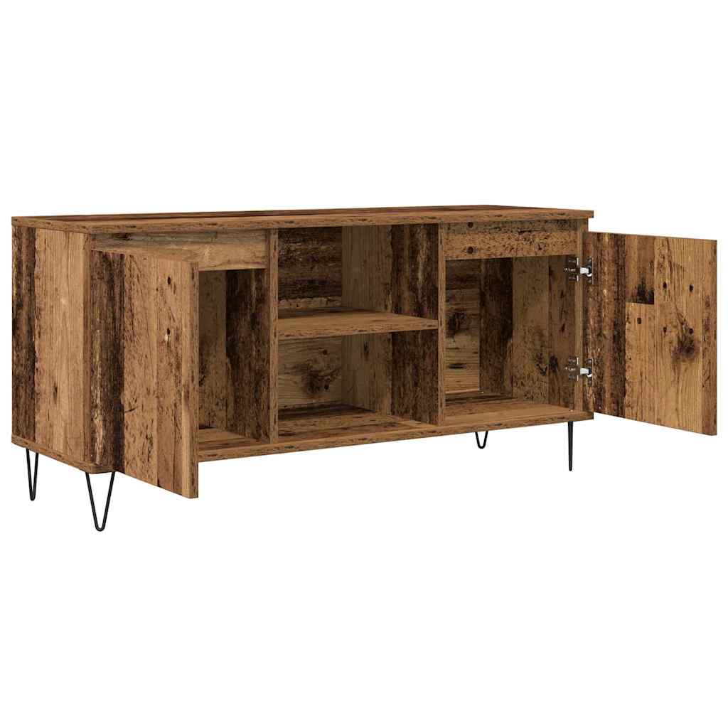 vidaXL Szafka pod telewizor Stare drewno 104 x 35 x 50 cm