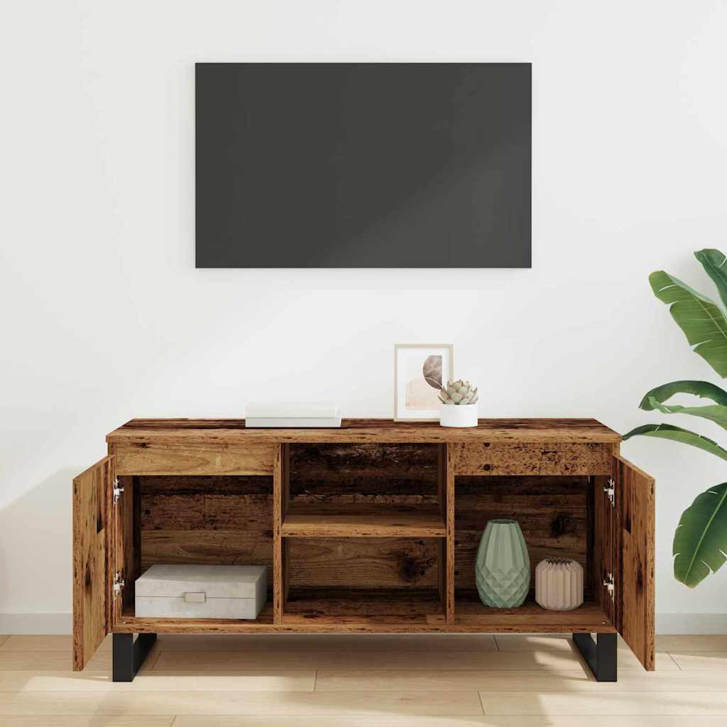 vidaXL Szafka pod telewizor Stare drewno 104 x 35 x 50 cm