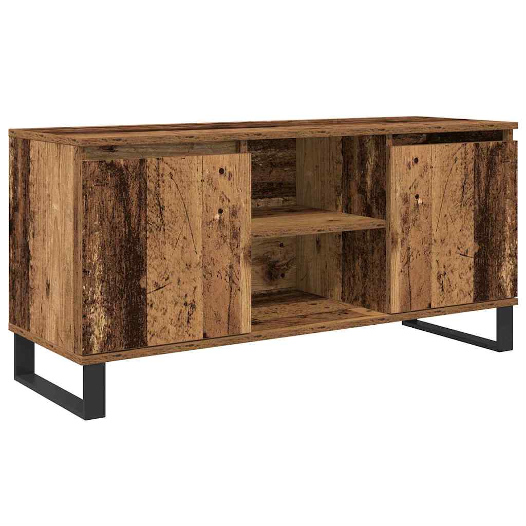 vidaXL Szafka pod telewizor Stare drewno 104 x 35 x 50 cm