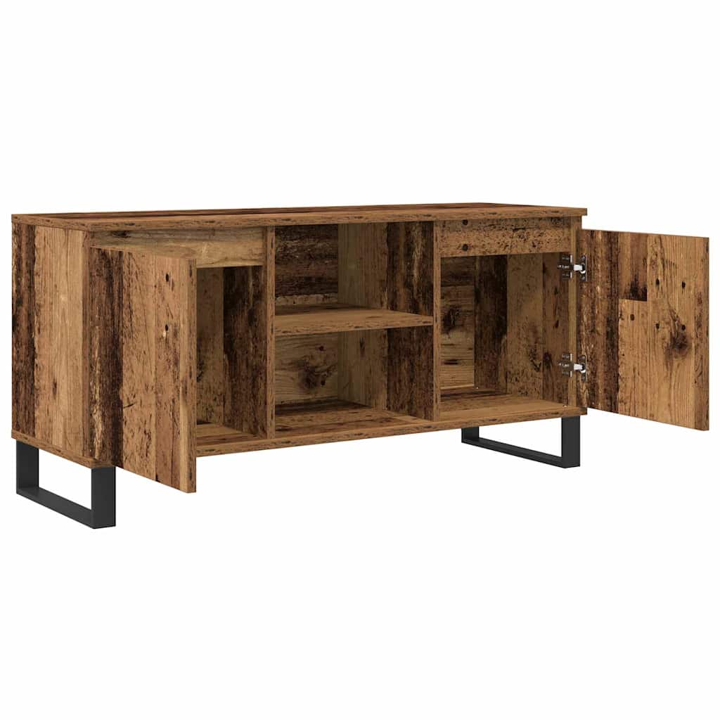 vidaXL Szafka pod telewizor Stare drewno 104 x 35 x 50 cm