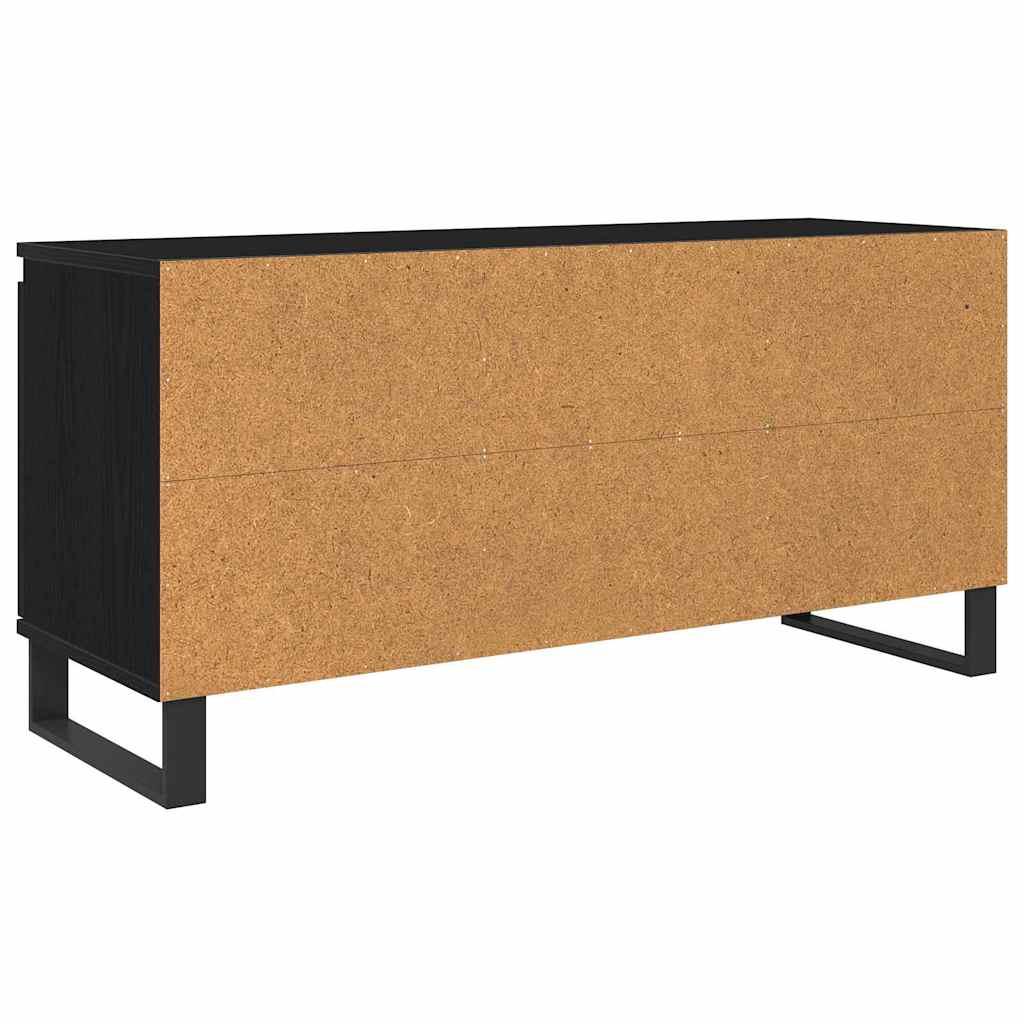 vidaXL Szafka pod telewizor Czarny Dąb 104 x 35 x 50 cm