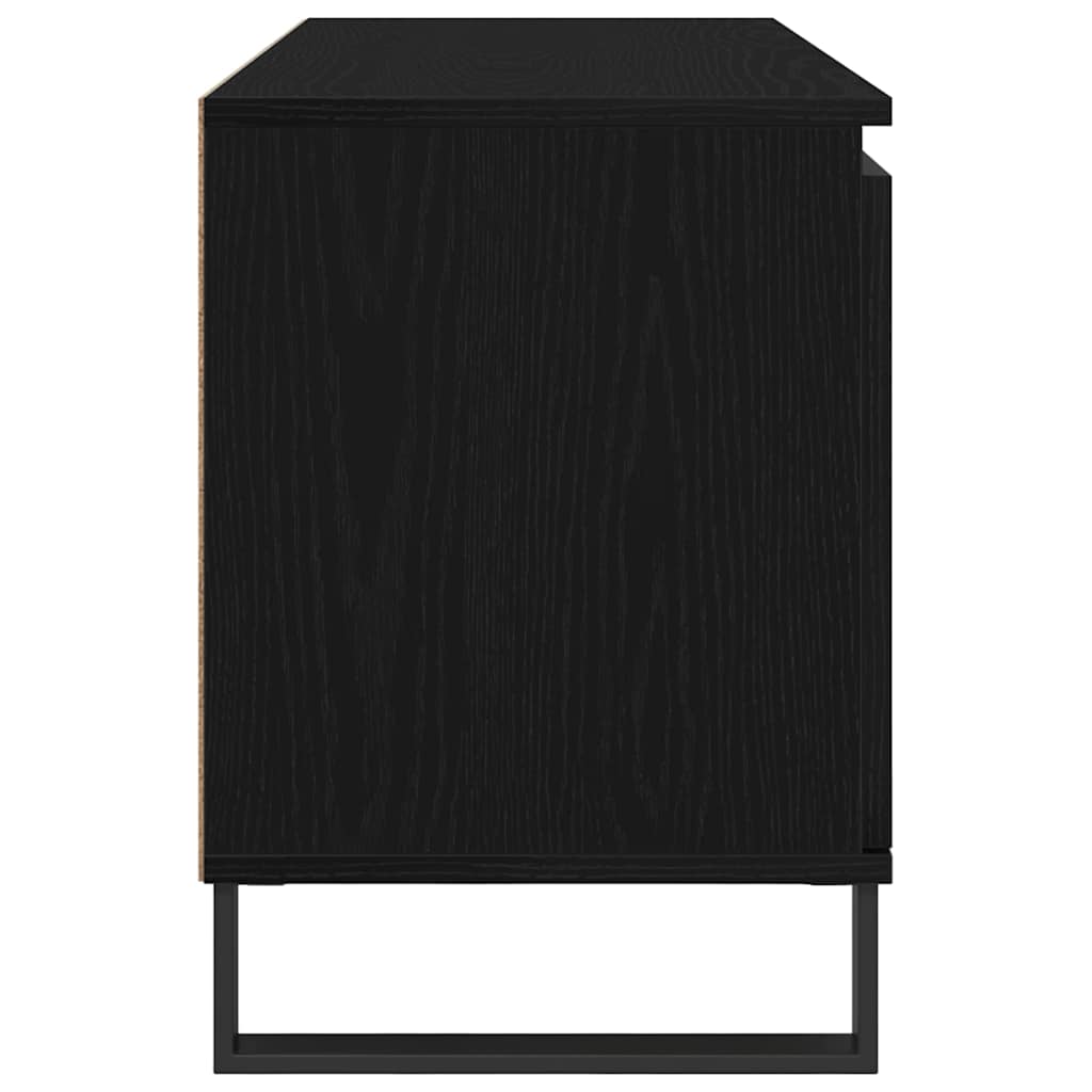 vidaXL Szafka pod telewizor Czarny Dąb 104 x 35 x 50 cm