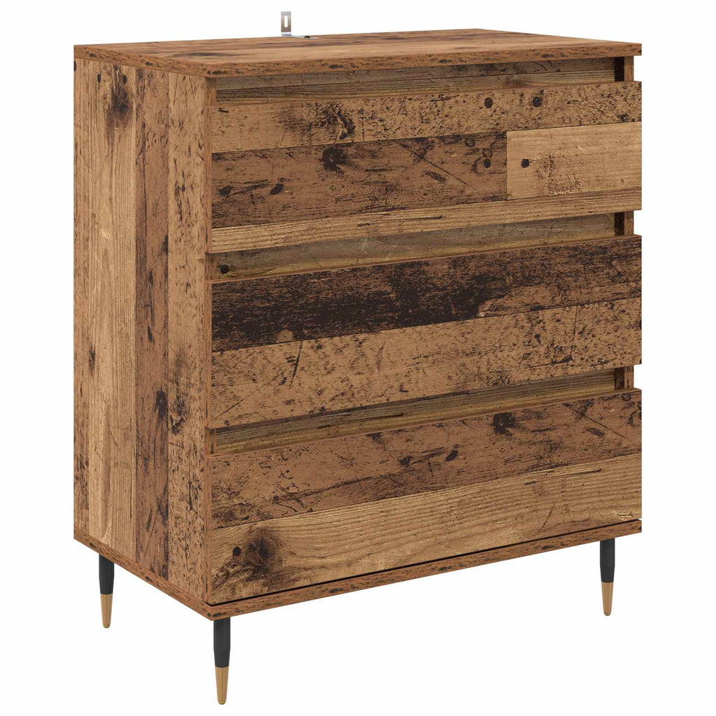 vidaXL Bufet Stare drewno 60 x 35 x 70 cm Materiał drewnopochodny