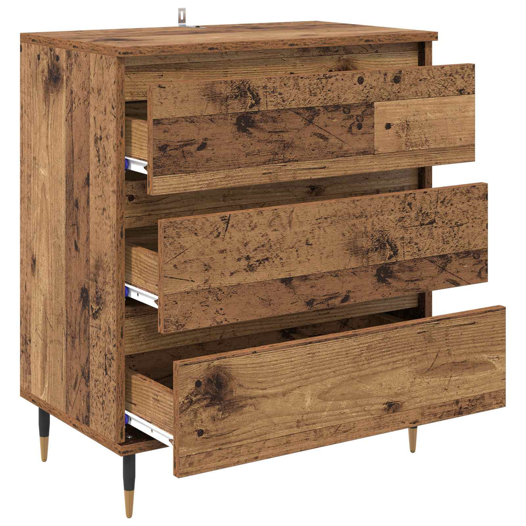 vidaXL Bufet Stare drewno 60 x 35 x 70 cm Materiał drewnopochodny