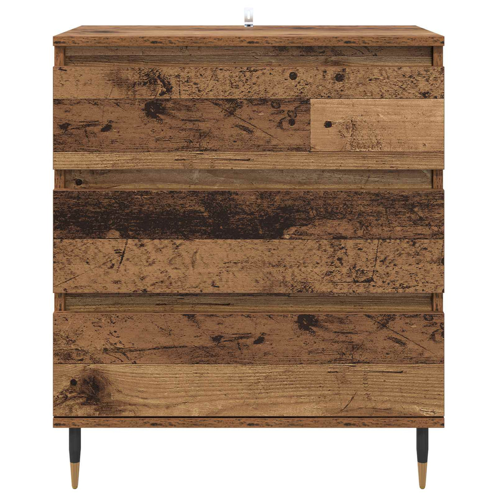 vidaXL Bufet Stare drewno 60 x 35 x 70 cm Materiał drewnopochodny