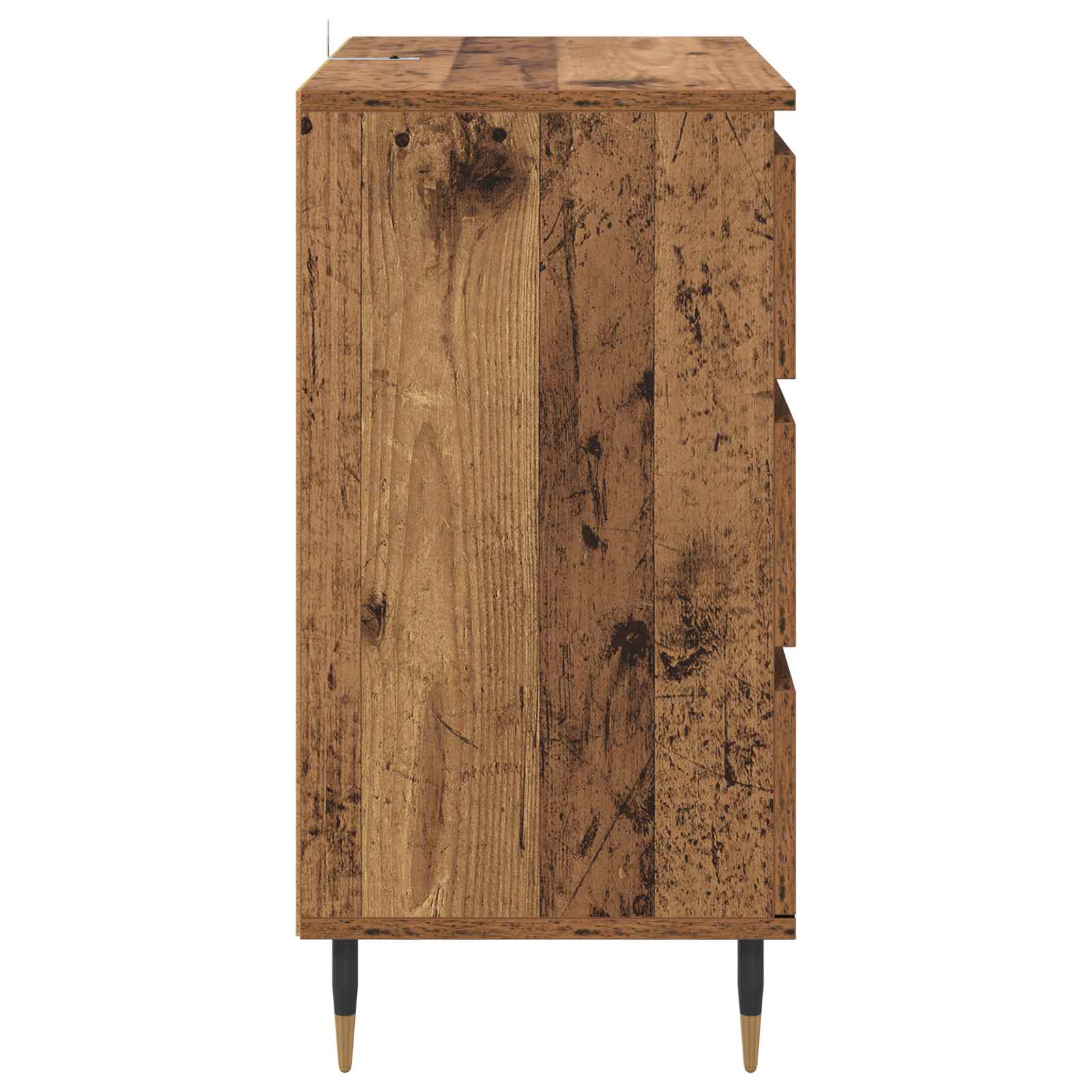 vidaXL Bufet Stare drewno 60 x 35 x 70 cm Materiał drewnopochodny