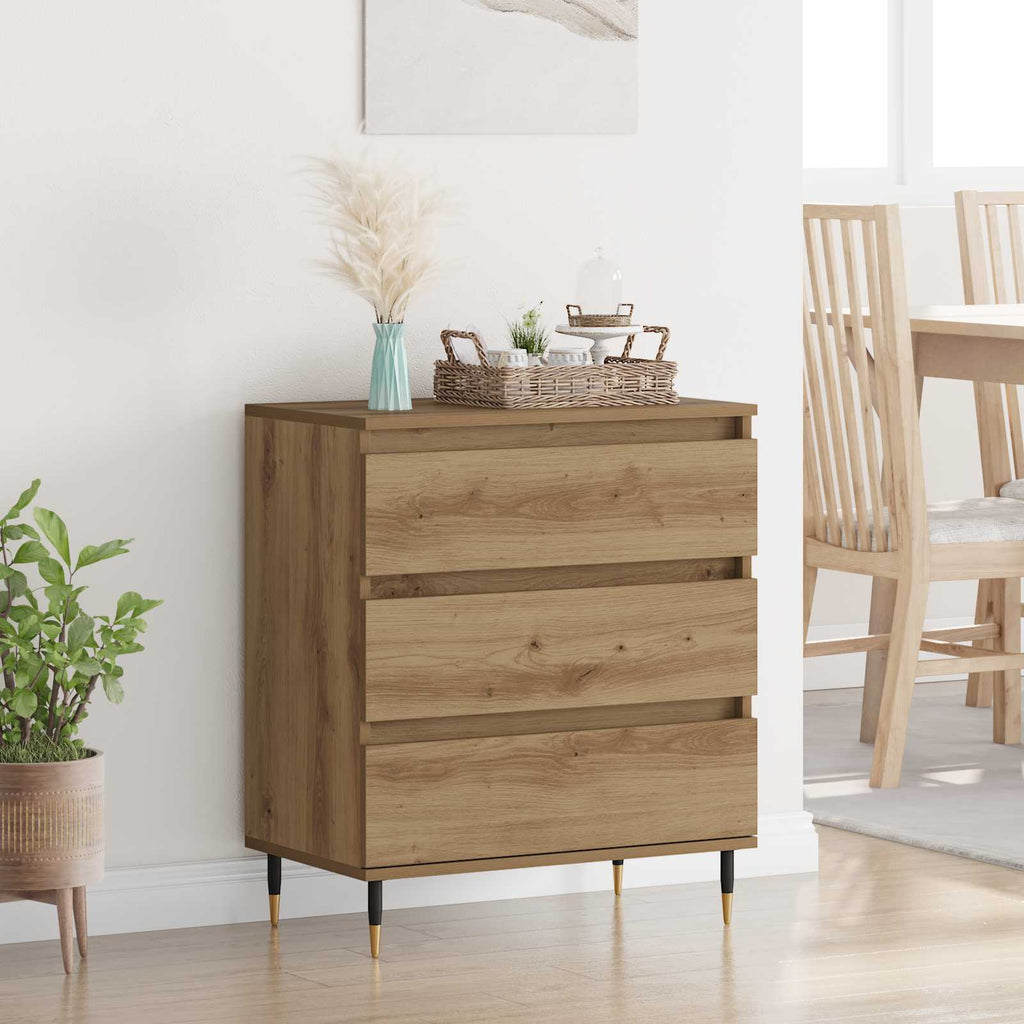 vidaXL Bufet Dąb rzemieślniczy 60 x 35 x 70 cm Materiał drewnopochodny