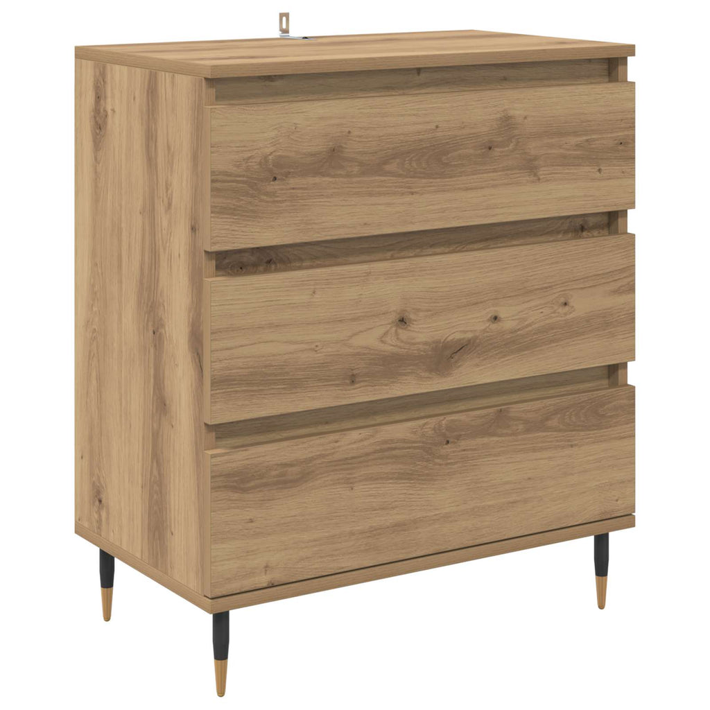 vidaXL Bufet Dąb rzemieślniczy 60 x 35 x 70 cm Materiał drewnopochodny