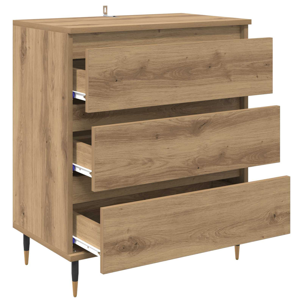 vidaXL Bufet Dąb rzemieślniczy 60 x 35 x 70 cm Materiał drewnopochodny